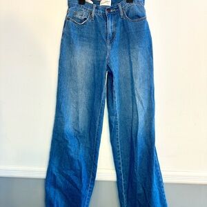 Universal Thread Blue Wide Leg Jeans LONG 100% cotton